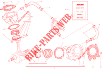 ZYLINDER   KOLBEN für Ducati Diavel 1200 Carbon 2014