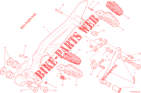 FUßRASTEN LINKS   SCHALTHEBEL für Ducati Hypermotard SP 2014